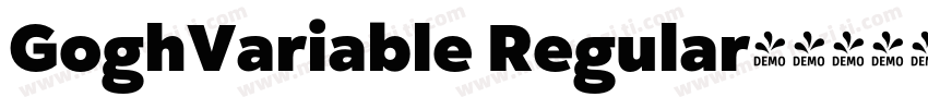 GoghVariable Regular字体转换